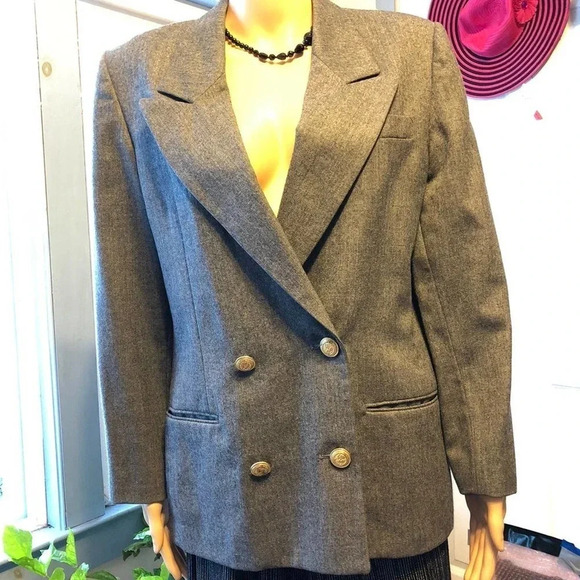 Vintage 100% Pure Wool Talbots Women Blazer Size 8P - Picture 1 of 11